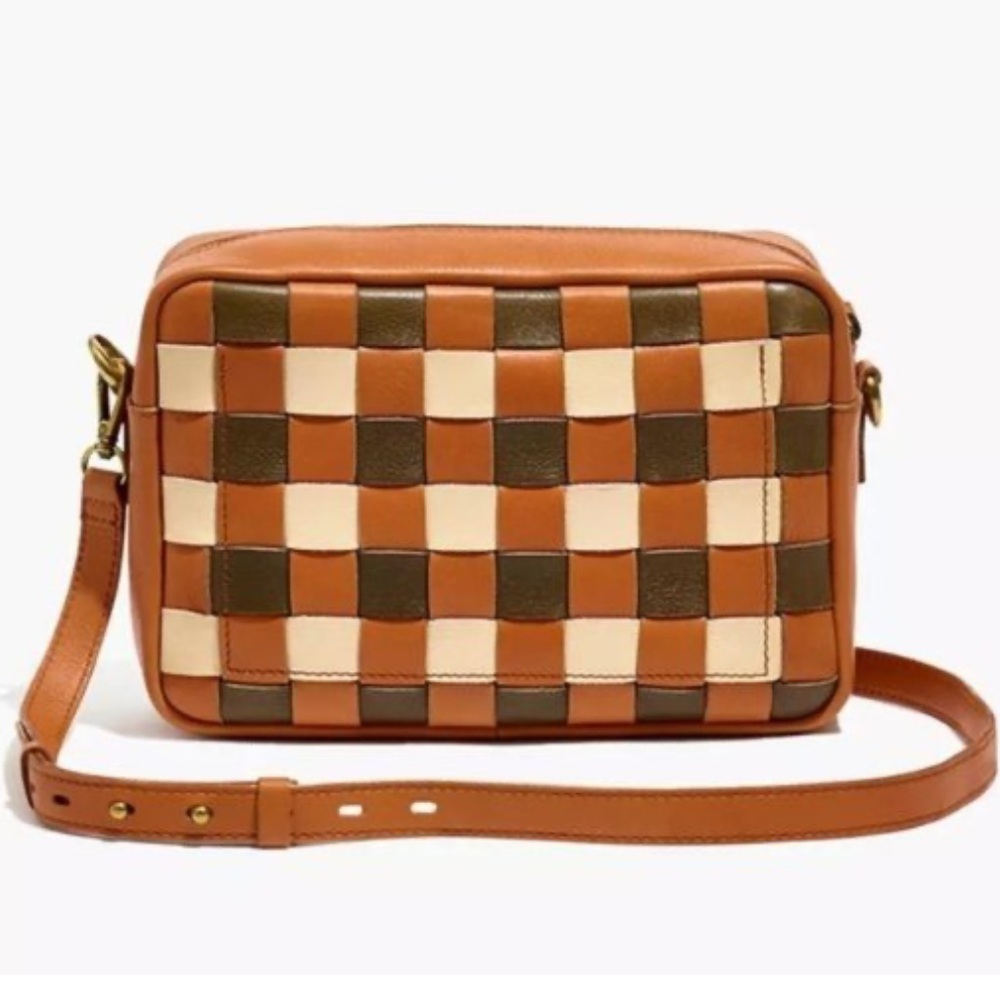 Madewell Leather Crossbody Bag in Tan
